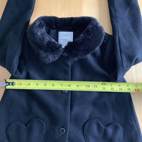 Gymboree Fleece Coat Faux Fur Collar - Picture 7 of 7